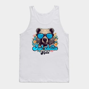 Just Chilling Mate Funny Wombat Lover Tank Top